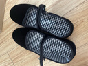 九寸阳光新款老北京布鞋女鞋中跟单鞋软底工作鞋黑色酒店鞋防滑跳舞妈妈鞋 205黑布鞋38码 实拍图
