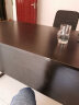 隆祥福老板桌办公桌组合大班台桌椅组合主管经理桌子简约办公家具 黑架+黑色 1.4米*0.7单桌 实拍图