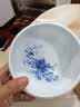 恒古（Heregur）杯洗水洗容器青花陶瓷笔洗鱼缸茶洗茶道茶具零配件茶碗茶海水盂茶杯盆器皿烟灰缸复古 青花牡丹-6英寸 实拍图