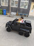 马老师大g可坐大人双人儿童电动车六 驱摇摆男女宝宝玩具小孩童车 六驱黑：12V双电瓶+软轮+大人座 实拍图