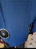 维曼芬夏季降温空调服带风扇的衣服户外防暑充电制冷劳保工人工地工作服 4风扇藏青1件+1个电池36V配件1套 2XL 推荐145-160斤 实拍图