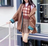 萝美酱百褶裙女春秋短裙jk制服小裙子学院风高腰时尚a字半身裙小个子 卡其常规款（抗皱西装面料） M 【建议95-105斤】 实拍图
