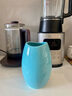 豫之韵 现代简约摆件陶瓷花瓶餐桌装饰品客厅插花干花水培餐桌花器花艺   不含绿植 蓝色中号鹅蛋陶瓷花瓶 实拍图