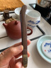 祥业大茶夹家用竹制单个功夫茶具配件防滑茶杯茶叶夹子茶镊子茶道工具 竹钉-黑檀木茶夹H款 实拍图