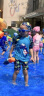 佑游儿童泳衣泳裤套装分体大中小童恐龙泳衣套装38228蓝色恐龙 2XL 实拍图