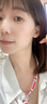金朝 2024新款网红同款耳线18K玫瑰金耳线女款耳饰做精致女子流苏款 玫瑰金吊光珠款耳线（2023） 实拍图