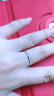 谢瑞麟（TSL）铂金戒指Pt950白金戒指结婚对戒戒指女戒素圈AF233 15号手圈 实拍图