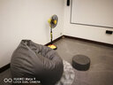 艾庶懒人沙发豆袋客厅小户型布艺单人欧式现代科技布阅读小沙发可拆洗 PB15-岩灰 舒适款（100*120cm）嫁妆：脚蹬+盖毯 实拍图