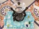 玻璃自动茶具套装耐热创意懒人全自动泡茶器现代简约功夫茶具套装家用 玻璃（邀月）自动茶具-6色把杯+杯架 实拍图