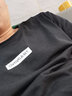 乔丹 短袖t恤男冬季新款棉质透气速干休闲服舒适时尚健身衣运动短袖男 黑色-字母(纯棉) XL /180 实拍图