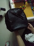 花迹（HUAJI）真牛皮双肩包女新款韩版时尚百搭女士牛皮背包软皮旅行书包女多层 黑色 实拍图