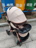 呵护故事婴儿推车0-5岁大空间可折叠宝宝双向推行可坐可躺儿童手推车溜娃 至尊-卡其-双向/可折叠/橡胶后轮 实拍图