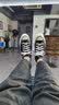 匡威（Converse）【滔搏运动】匡威男鞋女鞋低帮帆布鞋复古系带硫化鞋情侣款黑色 162058C 39 实拍图