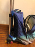 佳品优 学生书包拉杆架通用可折叠六轮爬楼梯小学生男女双肩书包拉杆 高脚防溅六轮【可爬楼】女款 实拍图