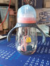 小土豆胖胖熊吸管杯喝奶ppsu奶瓶婴儿水杯儿童奶瓶吸管水杯一岁以上 静谧蓝300ml 实拍图
