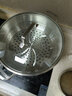 Momscook慕厨（Momscook） 不锈钢火锅 304火锅锅双耳复底 燃气电磁炉通用 28x9.5cm火锅（XR2809） 28cm 实拍图