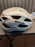 GUB 骑行头盔加大码带灯风镜男XXL大号山地公路自行车单车安全帽子 珍珠白-加大加宽+夜骑尾灯-配灰色+黄色风镜 XXL码头围：58-65cm内宽约19.5cm 内长24.5cm 实拍图