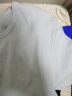 三枪全棉纯白色男童短袖T恤儿童打底衫上衣夏季中大童T恤衫可涂鸦纯棉 淡绿色(100%棉) 150cm 晒单实拍图