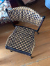 东方雅岚 靠背的藤编椅子编织单人家用凳子藤编椅阳台竹椅子玻璃户外休闲椅 小号加固4把以上单把价（坐高33cm） 实拍图