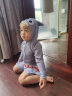 柯帛（KEBO） 韩国儿童泳衣连体鲨鱼可爱男女童小童宝宝婴儿防晒游泳衣 灰色 XS 晒单实拍图