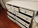 方寸毫厘斗柜 实木斗柜 客厅玄关柜卧室床前柜电视柜美式乡村抽屉储物柜子 九斗柜 象牙白色 (整装柜体发货) 实拍图