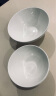 玉蝶景德镇陶瓷碗家用吃饭大号汤碗面碗日式白色斗笠碗骨瓷米饭碗深盘 5英寸2个装（小饭碗） 实拍图