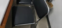 迈亚家具电脑椅办公椅职员会议洽谈接待椅可叠摞椅子办公家用椅麻将棋牌椅 黑色PU面（加厚19圆）（三张起发货） 实拍图