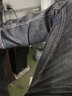 海沛尼克 牛仔裤男宽松直筒中高腰弹力长裤子大码深裆肥佬中青年男裤 992灰色防盗 32 (2尺5) 实拍图