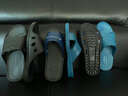 龙二猫防静电拖鞋女男士无尘室内车间工厂用软底厚底防滑耐磨蓝色工作鞋 蓝色6孔拖鞋 38码 实拍图