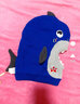 柠檬宝宝儿童帽子秋冬男童女童保暖宝宝毛线帽婴幼儿防风加绒围脖一体帽 海洋蓝鲨鱼【加厚摇粒绒】 M码【建议4-12岁】 实拍图