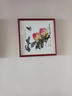 紫腾随轩齐白石装饰画新中式客厅背景墙面挂画卧室饭厅餐厅水墨虾壁画 苹果 50*50cm红木色实木框 实拍图