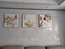 三餐四季餐厅装饰画原木风挂画吃饭厅背景墙高档客厅沙发墙画壁画 A款-三餐四季 50*50cm原木色简框+布纹面 实拍图
