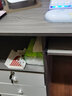 人文成家电脑桌台式家用办公电脑桌椅套装学习书桌带锁抽屉小户型写字桌子 【实木款】三抽+键盘位雅灰色120cm 实拍图
