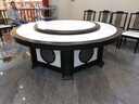 福财入家酒店岩板电动餐桌大圆桌16人餐厅饭店包厢实木电磁炉圆餐桌 其它尺寸需求定制 实拍图
