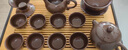 祥业紫砂功夫茶具整套装家用茶盘泡茶壶盖碗茶杯乔迁搬家送礼伴手礼品 黑紫砂西施壶盖碗八杯12件+茶盘 实拍图