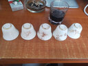 白瓷品茗杯单杯羊脂玉小茶杯陶瓷功夫茶杯套装高档描金主人杯小号 菊花描金品茗杯1只 实拍图