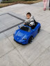 米蚁（MiYi）儿童电动车可坐人四轮遥控汽车摇摆小孩宝宝玩具童车 升级蓝+蓝牙音乐+摇摆+皮座 实拍图