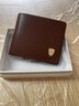 七匹狼男士钱包短款真皮三折横竖款钱夹真牛皮票夹简约男款硬皮夹多卡位 啡色竖款 实拍图