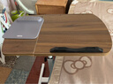 京好 床边电脑桌家用懒人床上可升降移动折叠小型站立办公双台面E137 双台面古橡木色 散装发货 实拍图