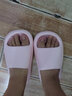 名创优品（MINISO）糖果色四季家居拖鞋轻便软弹男女士浴室防滑拖鞋厚底踩屎感鞋子夏 女款（草莓粉37-38码） 实拍图