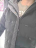 啄木鸟冬季新款羽绒服男士短款连帽衣服加厚韩版潮牌青年冬装外套男上衣 黑色 2XL 实拍图