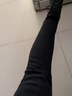 佐马仕 加绒牛仔裤女士秋冬季弹力超高腰修身显高显瘦紧身加厚小脚裤子 蓝灰（不加绒） 25 （78-84斤） 实拍图