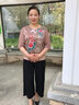千秋诗新款妈妈雪纺衫套装中年女装夏装短袖两件套中老年洋气薄款套装 驼粉色套装YBF2005 4XL 建议130-140斤 实拍图