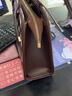 慕昂网红时尚包包新款潮流冬季复古手提情人节女包单肩菱格腋下包 咖啡色 不带挂件 实拍图