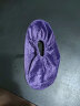 利雨 绒布鞋套家用布 防滑底加厚耐磨可反复清洗10双装 成人款/葡萄紫-10双装 均码/适合35-44码 实拍图