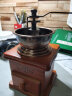 吉泰儿咖啡磨豆机 手摇咖啡豆研磨机手动磨粉机手磨咖啡机 古铜色 实拍图