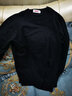 恒源祥羊毛衫男秋冬新款纯色圆领打底针织衫套头毛衣男 039黑灰 XL 175 /175 实拍图