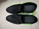 偏大一码 皮鞋男韩版发型师 青年美发师 布洛克增高鞋流行休闲一脚蹬流苏皮鞋婚鞋男YDL 6967黑色套脚标准款 39 实拍图