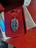 钻名堂 戒指盒高档求婚红色首饰盒饰品收纳包装盒项链手镯盒手链吊坠盒 宝蓝色[吊坠/挂件盒] 实拍图