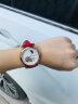 梭伦（SOLLEN）情人节礼物送女友！女士手表全自动镂空机械表防水星空瑞士风腕表 优雅红色 实拍图